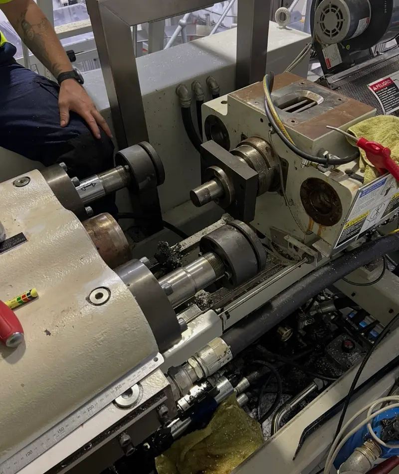 Precision lathe machining — shaft and component work